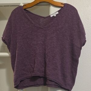 Madewell Purple Crop Top